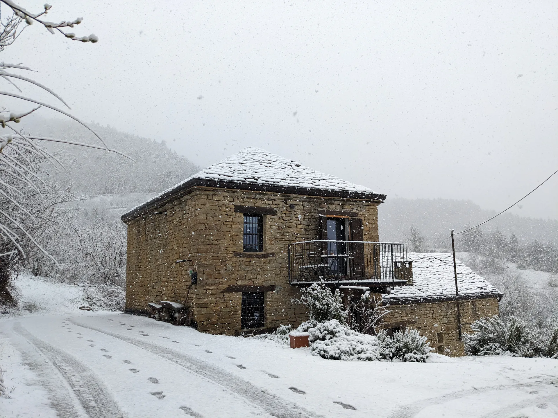Doi Fagnàn in winter with snow
